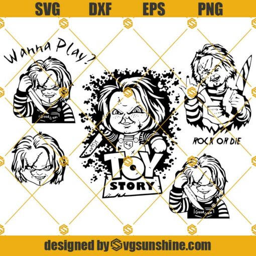 Chucky SVG Bundle, Chucky Child’s Play SVG, Chucky Toy Story SVG Bundle Pack Cut Files