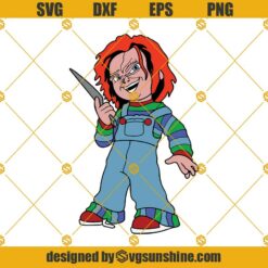Chucky SVG Layered, Chucky Horror Movie SVG, Halloween SVG