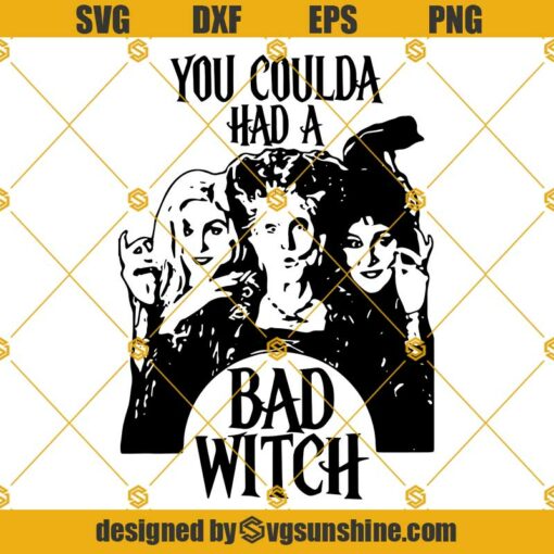 Hocus Pocus SVG, You Coulda Had a Bad Witch SVG, Halloween SVG