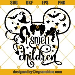 I Smell Children SVG, Mickey Head I Smell Children SVG, Hocus Pocus SVG, Disney Halloween SVG