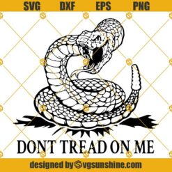 Gadsden Flag SVG, Don’t Tread on Me SVG, 2nd Amendment SVG