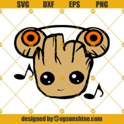 Baby Groot Mickey Mouse Ears SVG, Groot SVG, I Am Disney SVG