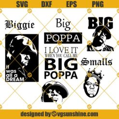 Biggie Smalls SVG Bundle, Biggie SVG, Biggie SVG, BIG SVG, Biggie smalls SVG cliparts, Hip Hop SVG