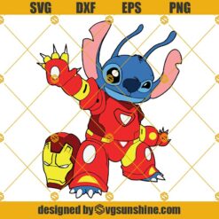 Stitch Iron Man SVG, Iron Stitch SVG, Stitch SVG, Disney Lilo and Stitch SVG