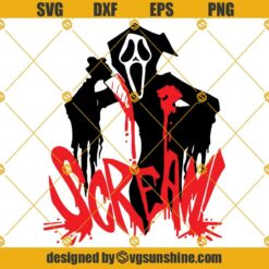 Scream SVG, Scream Layered SVG, Ghost Face SVG, Halloween SVG