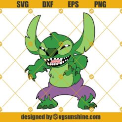 Stitch Hulk SVG, Stitch SVG, Hulk SVG, Lilo and Stitch SVG, Stitch Superhero SVG