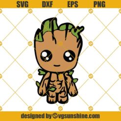 Baby Groot SVG, Baby Groot Print, Baby Groot Cut File Cricut, Groot Clipart Layered SVG Silhouette
