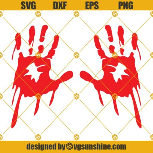 Bloody Hand SVG, Splash Art, Blood Splatter SVG, Scary Blood Drop Droplet Red Dripping SVG