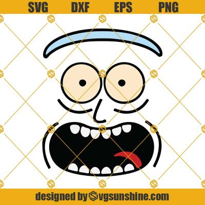 Rick Face SVG, Rick Clipart, Rick And Morty SVG