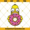 Simpson Donut SVG, Homer Donut SVG, Dunkin Donuts SVG, Donut SVG