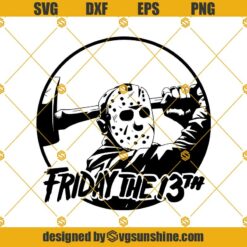 Jason Voorhees SVG Friday the 13th SVG PNG DXF EPS Cut Files Vector Clipart Cricut Silhouette