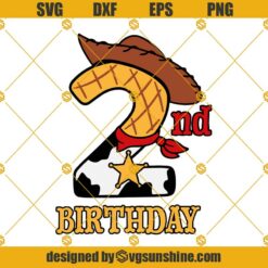 2nd Birthday Woody SVG