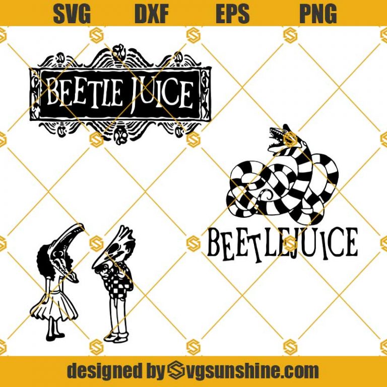 3 Files Beetlejuice SVG, Tim Burton SVG, Beetlejuice Logo SVG