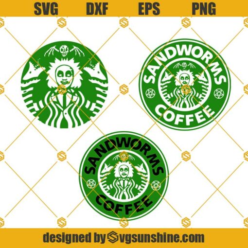 Beetlejuice Starbucks Logo SVG, Beetlejuice SVG, StarbucksSVG, Starbucks Monster SVG, Starbucks Coffee, Halloween SVG, Horror Movie SVG