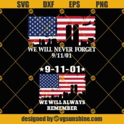 20th Anniversary Never Forget 9 11 2001 SVG