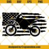 Motocross SVG, Motorcycle Usa Flag SVG, Dirt Bike SVG, Biker SVG Motor SVG
