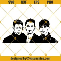 Jonas Brothers SVG, Pop Band Music SVG PNG DXF EPS Digital Download