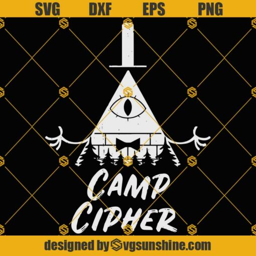 Gravity Falls SVG, Camp Bill Cipher SVG, Camping SVG, Bill Cipher SVG