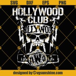 Hulk Hogan Hollywood Club SVG PNG DXF EPS Cut Files For Cricut Silhouette Cameo
