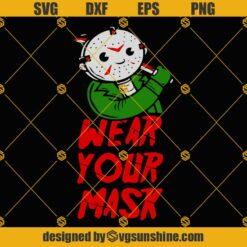 Jason Voorhees Chibi Wear Your Mask SVG, Halloween Mask SVG, Friday The 13th Horror Movie SVG