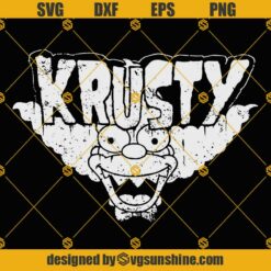 Krusty the Clown The Simpson SVG, Krusty Happy SVG, Krusty For Cricut Silhouette Cameo, Krusty Vector