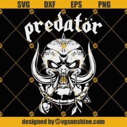 Predator SVG PNG DXF EPS Cut Files For Cricut Silhouette Cameo
