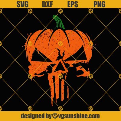The Punisher SVG, THE PUMPKINSHER SVG, Punisher Pumpkin Skull SVG ...
