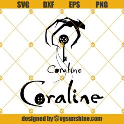 Coraline SVG, Coraline Layered SVG , Coraline Cricut Cut files Silhouette