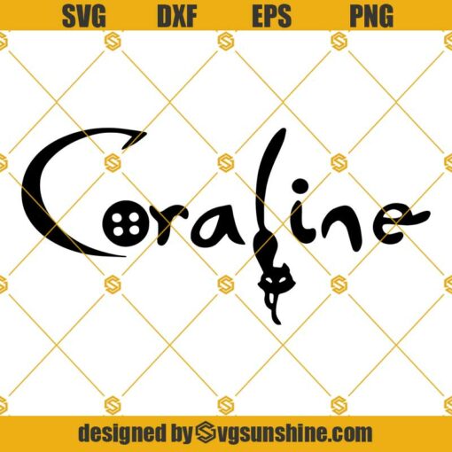 Coraline Logo Cat SVG, Coraline Logo SVG, Coraline SVG