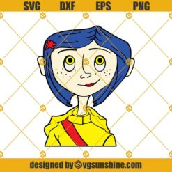 Coraline SVG Designs Bundle, Coraline Button Eyes SVG, Coraline Cricut Silhouette Cutting Files