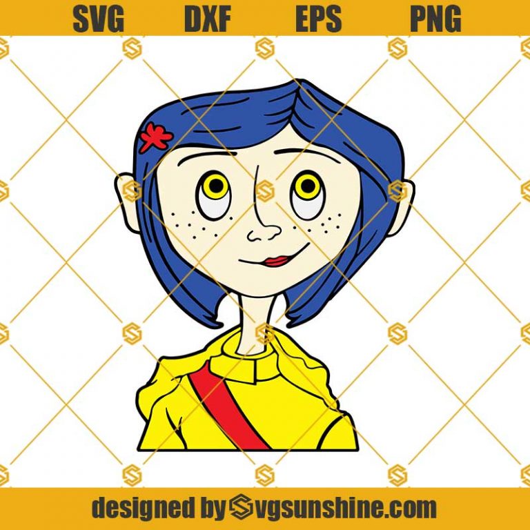 Coraline SVG, Coraline Face SVG, Coraline PNG, Coraline Vector Clipart