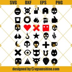 Love Death and Robots icons SVG PNG, Tv Show design SVG, Vector design, Scifi design, Scifi SVG, love death robots logo, Cutfiles Silhouette