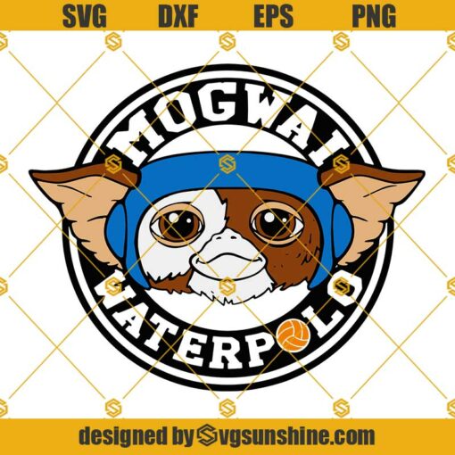 Mogwai Waterpolo SVG, Gremlins SVG, Gremlins Gizmo SVG