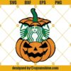 Pumpkin Halloween Starbucks SVG, Pumpkin for Starbucks Venti Cold Cup SVG, Halloween Starbuck Logo SVG