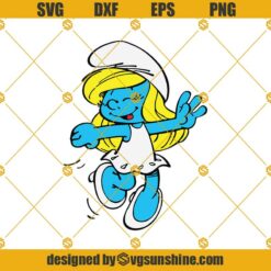 Papa Smurf Layered SVG, Papa Smurf SVG, Smurf SVG PNG DXF EPS Cut Files For Cricut Silhouette Cameo