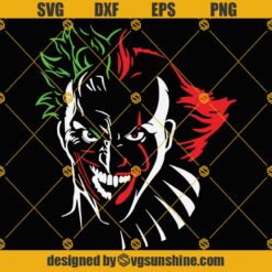 Joker And Pennywise SVG, Friends Horror SVG, Joker SVG, Pennywise Horror SVG