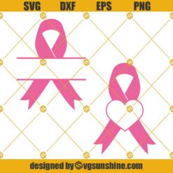 Cancer Ribbon SVG, Cancer Survivor Monogram SVG