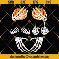 Skeleton Boob Hands SVG, Skeleton Hands SVG, Boob Hands SVG, Halloween SVG Bundle