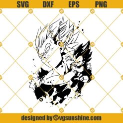 Vegeta Svg, Super Saiyan Svg, Dragon Ball Z Svg, Vegeta SVG PNG DXF EPS Cut Files For Cricut Silhouette Cameo