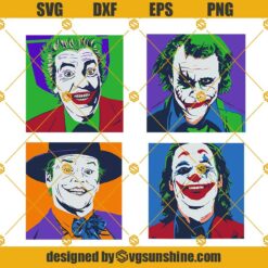 Joker SVG Bundle, The Joker SVG, Joker SVG, Joker Artwork, Joker Silhouette, Clown Prince of Crime SVG PNG