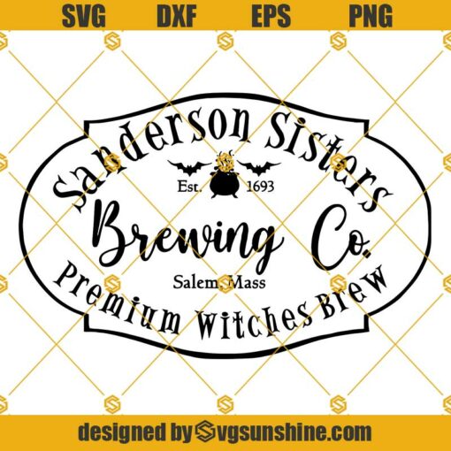 Sanderson Sister Brewing Co SVG, Sanderson Brewing Co SVG, Hocus Pocus Halloween SVG
