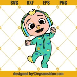 Baby JJ Cocomelon SVG PNG DXF EPS Cut Files For Cricut  Silhouette