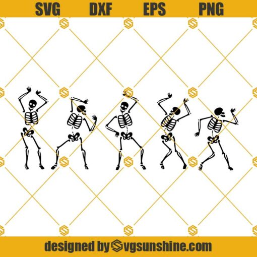 Skeleton Dancing SVG, Halloween SVG, Dancing SVG, Skeleton SVG