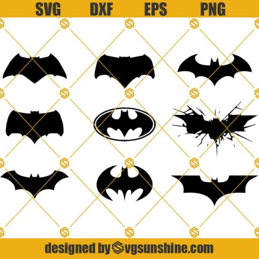 Bat SVG, Batman Logo SVG, Dark Knight SVG, Bat Man Super SVG, Bat SVG, Bat DC SVG Bundle