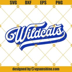 Wildcats football SVG, Paw print SVG, Cheerleader SVG, Cheer mom SVG Letter monogram SVG