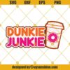 Dunkie Junkie SVG Coffee Cup and Doughnut Donut SVG