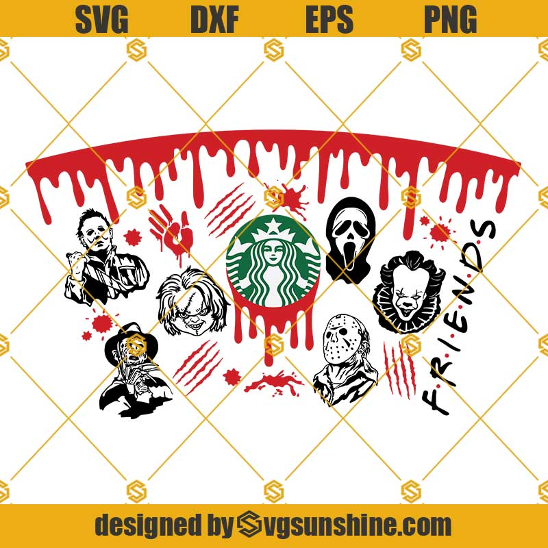 Horror Starbucks Wrap SVG (FSD-B21) - Store Free SVG Download