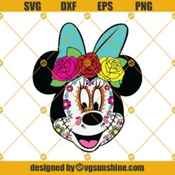 Minnie Mouse Day of The Dead SVG, Coco SVG, Dia de los Muertos SVG, Disney World Resort, Disney Vacation, Disney Ears SVG
