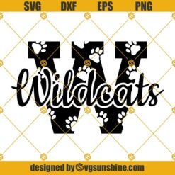 Wildcats Cheerleader SVG, Wildcat Paw Print SVG, Team spirit SVG, Cheer mom shirt SVG, cricut cut files, silhouette