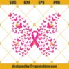 Butterfly Breast Cancer SVG, Butterfly SVG, Pink Ribbon SVG, Breast Cancer Awareness SVG